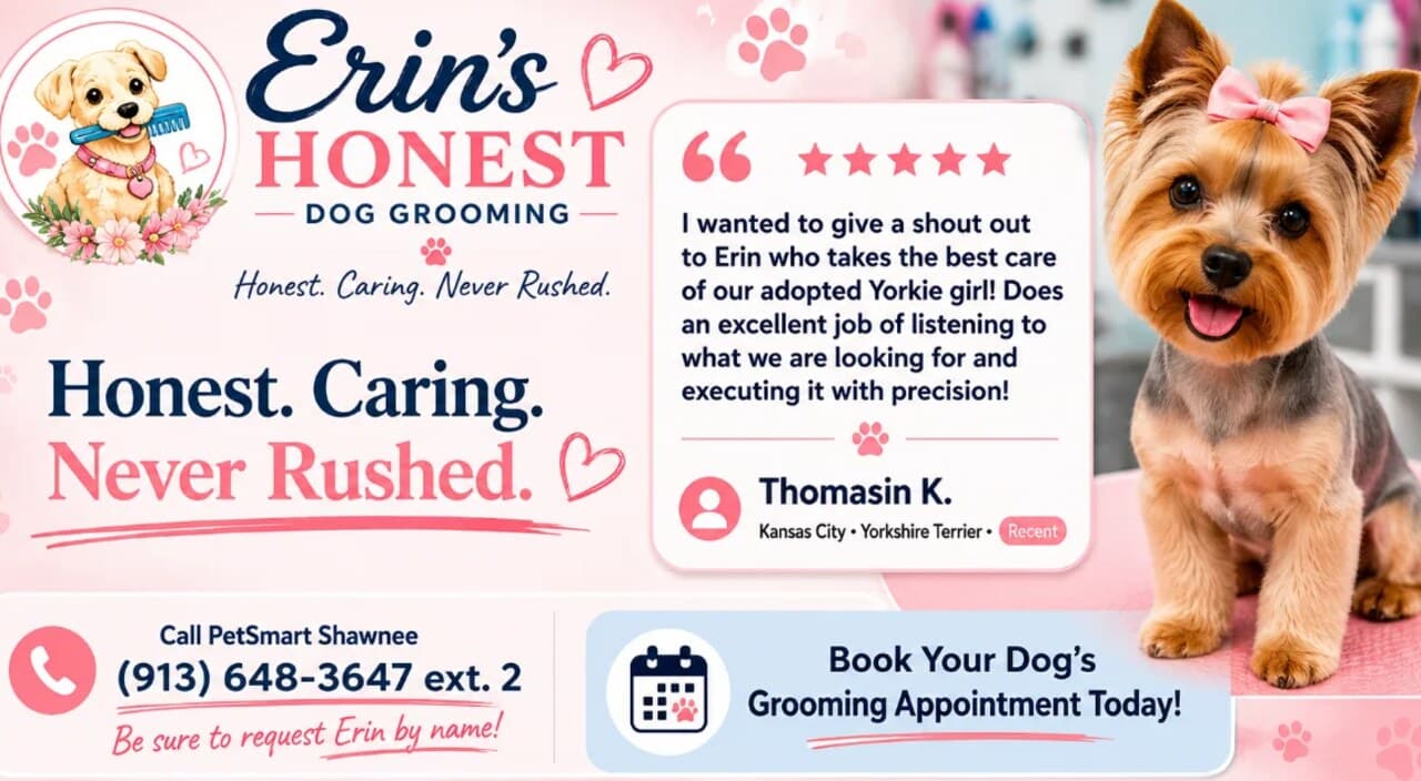 Erin's Honest Dog Grooming cover artwork