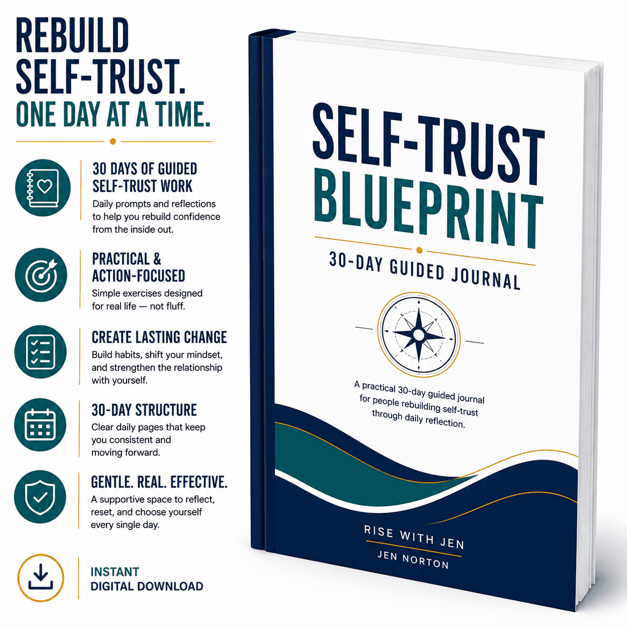 The Self-Trust Blueprint: 30-Day Guided Journal