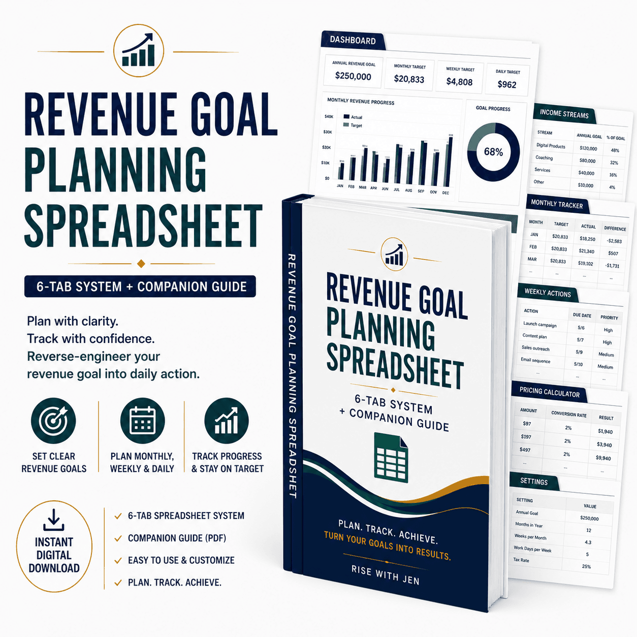 Revenue Goal Planning Spreadsheet